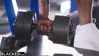 Brandi and Kenzie are two gym bunnies getting their pussy smashed by two BBCs