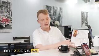 Bored waitress Syren De Mer gets her asshole gapped for tips in this steamy Brazzers scene