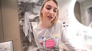 The step sister teaches her brother to control ejaculation