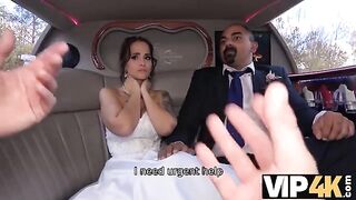 Hot bride allows husband to watch her getting fucked in the limousine