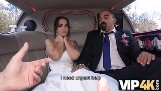 Hot bride allows husband to watch her getting fucked in the limousine
