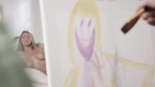 Art class with a hot twist for London and Kayley