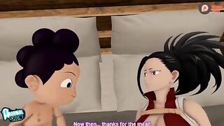 My Hero Academia's Momo and Uraraka get fucked hard in this intense scene