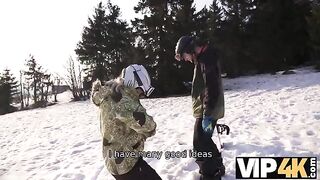 Skier picked up and fucked by a guy