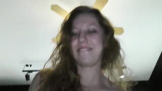 I put a big finger in tight neighbor's ass! But she loves my cock! Anal sex