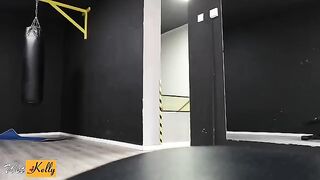 I crushed on my fitness colleague and we fucked in the gym restroom