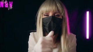 A crazy nurse in sexy clothes will bring you to a powerful orgasm