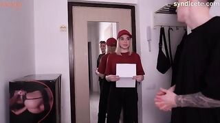 The delivery girl is not necessarily a professional