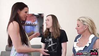 Old and young stepsons fucked by their moms in a steamy swap