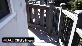 Latina stepdaughter Eliza Ibarra, with her stunning curves, slobbers on her stepdad’s huge cock in POV style
