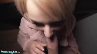 Public Agent Short hair blonde teen with soft natural body picked up as bus stop