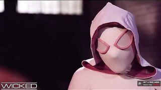 Spiderman fucked Gwen Stacy’s pussy in a sensual scene