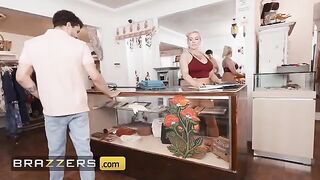 The owner of the boutique Christie Stevens strips down after seeing Apollo Banks