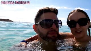 A blonde girl was picked up on the beach and fucked hard