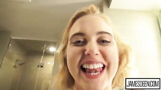 The perfect girl next door gets fucked hard by a huge dick