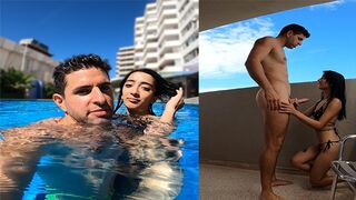 The Argentine slut was caught at the pool and fucked hard in a rough session