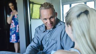 Hot step daughter Jane Wilde rides step daddy’s fat prick in a taboo scene