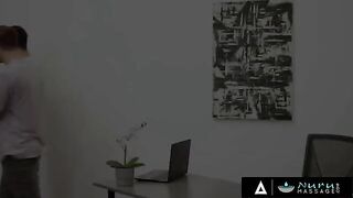 Two college guys got fucked by big-titted BBW Natasha Nice in a steamy massage session