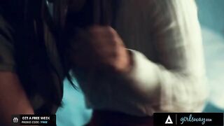 Nuns Alina Lopez and Kendra Spade engaged in passionate, forbidden intimacy