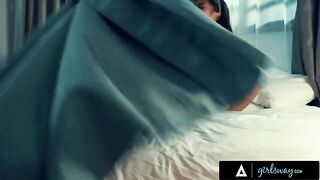 Nuns Alina Lopez and Kendra Spade engaged in passionate, forbidden intimacy