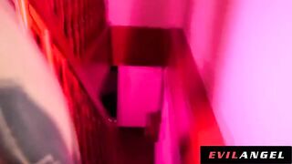 Hot Euro slut gets her holes filled with cock in intense action