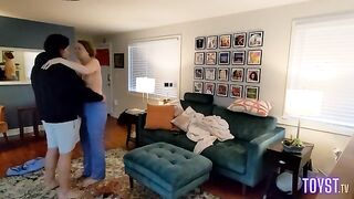 A hot nurse came home and met a guy who fucked her hard