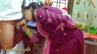 The hot maid was fucked in the kitchen, a steamy desi bhabhi scene