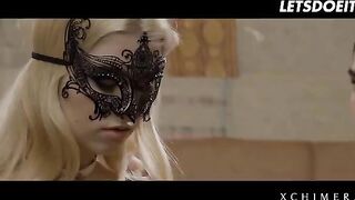 Luxury blonde Misha Cross fucked by two cocks in the hottest way ever