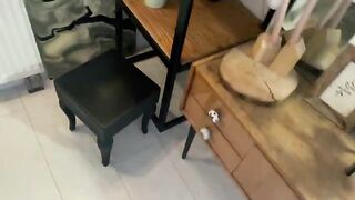 The cute girl has a nice body and she swallows everything, even cum