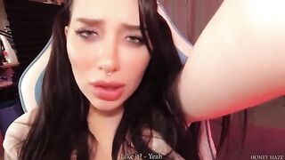 A gamer girl cheats on her BF with a stepbrother