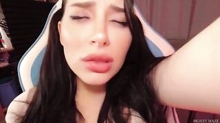 A gamer girl cheats on her BF with a stepbrother