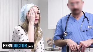 Teen Emma Starletto gets medically checked after intense action