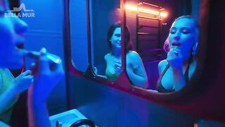 Babe Sofia picked up in the toilet, got a taste of her pussy