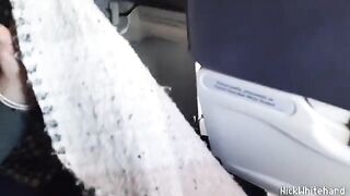 The pilot's wife with big boobs is getting fucked hard in public place