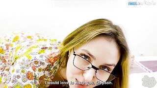 A stepmother took care of her stepson, who was upset with his father. -Do not mix holes