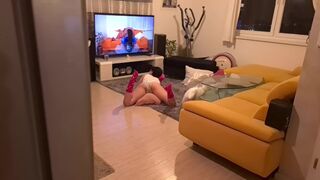 A stepbrother got his cock sucked by a horny stepsister who loves to fuck