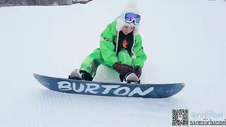 Ski resort creampie with cute 18-year babe