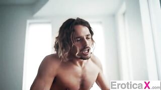A hot brunette has a lazy afternoon and fucks sensually - Erotic Porn