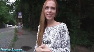 Naughty natural redhead gets ass banged on a tinder date