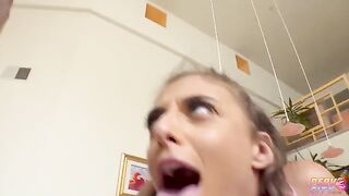 Brunette teen Gia Derza gets her pussy and ass railed by pervert Sek S