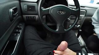A fan met his idol, porn star Veronika Charm, and she sucked his dick in the car
