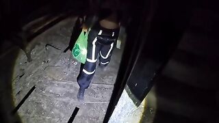 A YouTuber explores an abandoned house and fucks with a hot girl