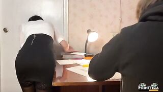 Student replaces exam with sex with hot teacher