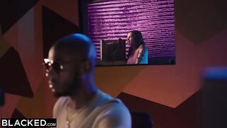 Keisha makes sweet music with a black producer’s penis