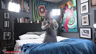 Beautiful brunette Dharma Jones will suck your cock and make you cum in this hot POV scene