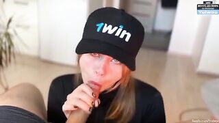 Today you deserve a blowjob, and this hot blonde is here to make it happen