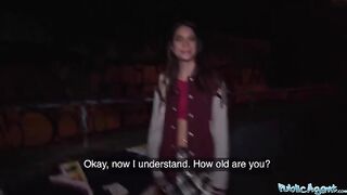 A hot French model is ready to do anything for money, even in public