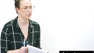 Four cute teens having fun after studying together