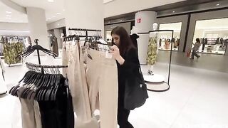 We almost got caught fucking in the restaurant’s fitting room