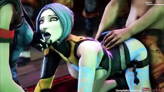Complete animated porn version of Borderlands, a popular video game